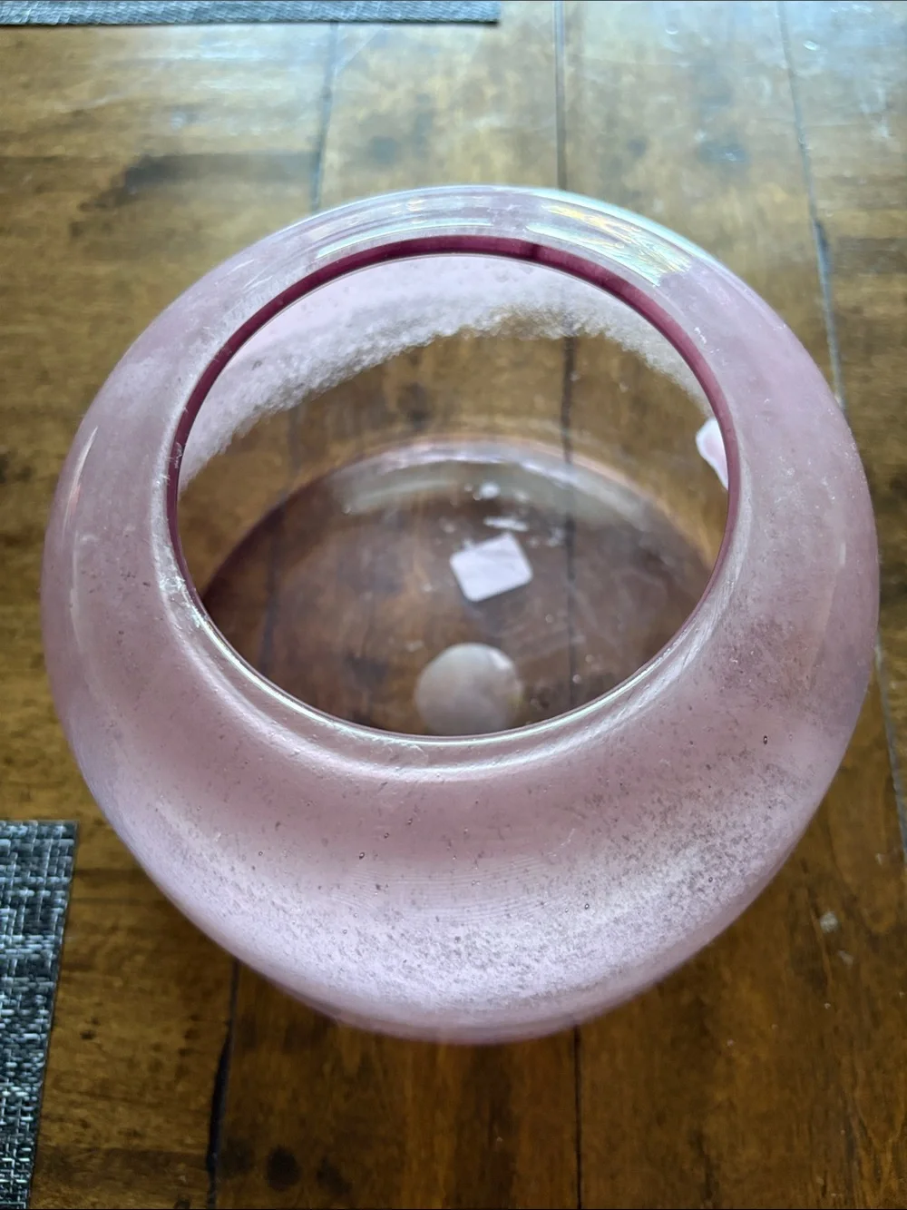 NWT Anthropologie Lullia Pink Art Glass Vase